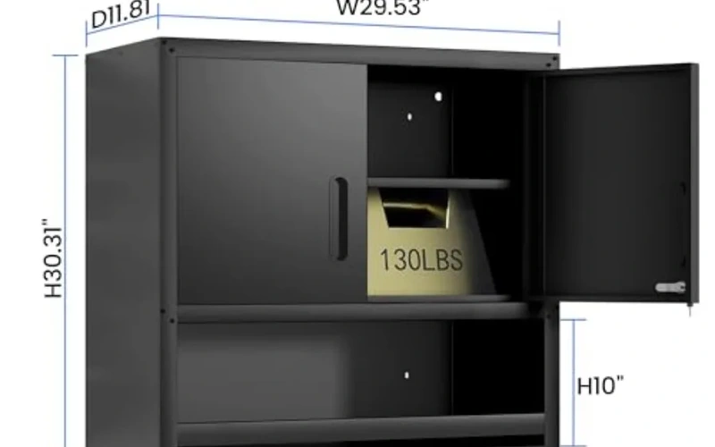 metal-garagecabinetset-with-lockable-doors