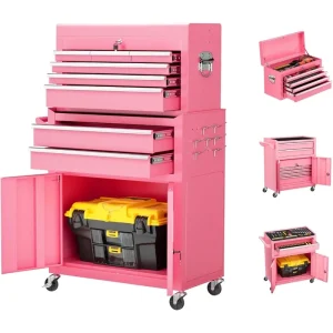 Rolling Metal Garagecabinetset With Drawers