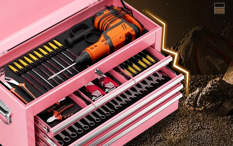 rolling-metal-garagecabinetset-with-drawers