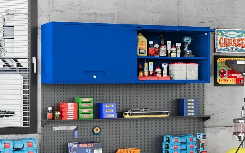 secure-metal-garagecabinetset-with-lock